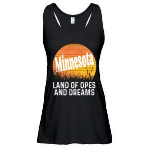 Minnesota Land Of Opes And Dreams Ope Sunset Field Funny Ladies Essential Flowy Tank