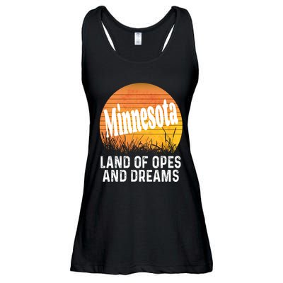 Minnesota Land Of Opes And Dreams Ope Sunset Field Funny Ladies Essential Flowy Tank