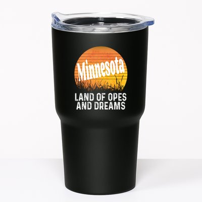 Minnesota Land Of Opes And Dreams Ope Sunset Field Funny Tumbler