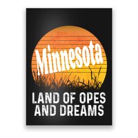Minnesota Land Of Opes And Dreams Ope Sunset Field Funny Poster