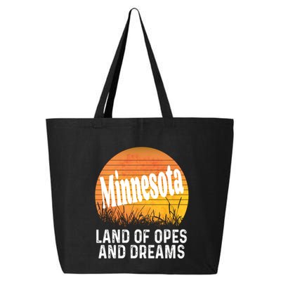 Minnesota Land Of Opes And Dreams Ope Sunset Field Funny 25L Jumbo Tote