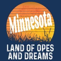 Minnesota Land Of Opes And Dreams Ope Sunset Field Funny Infant Baby Jersey Bodysuit