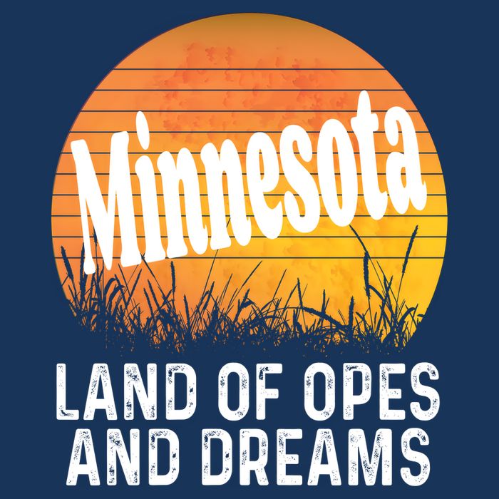 Minnesota Land Of Opes And Dreams Ope Sunset Field Funny Infant Baby Jersey Bodysuit