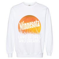 Minnesota Land Of Opes And Dreams Ope Sunset Field Funny Garment-Dyed Sweatshirt