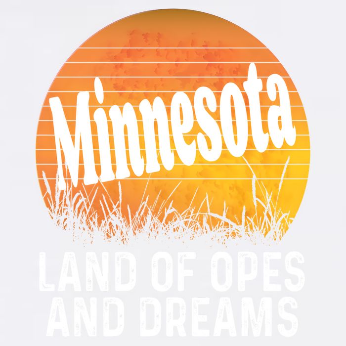 Minnesota Land Of Opes And Dreams Ope Sunset Field Funny Garment-Dyed Sweatshirt