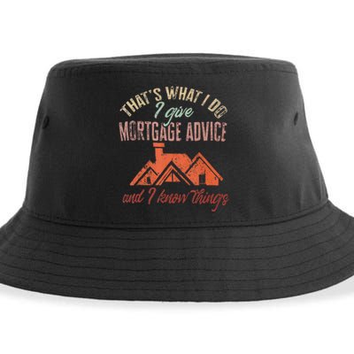 Mortgage Loan Officer Give Mortgage Advice And I Sustainable Bucket Hat