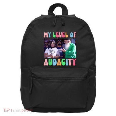 My Level Of Audacity American Woman In Pakistan Video Meme 16 in Basic Backpack