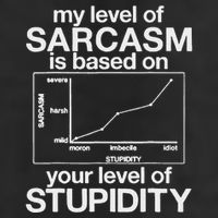 My Level Of Sarcasm Is Based On Your Level Of Stupidity Knit Cap Winter Beanie