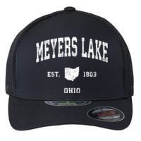 Meyers Lake Ohio Oh Vintage Athletic Sports Flexfit Unipanel Trucker Cap