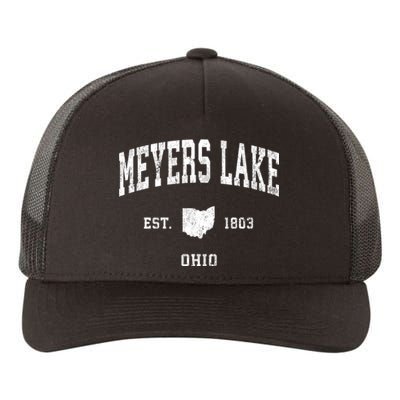 Meyers Lake Ohio Oh Vintage Athletic Sports Yupoong Adult 5-Panel Trucker Hat