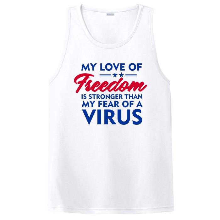 My Love Of Freedom Is Stronger Than Your Fear Of A Virus PosiCharge Competitor Tank