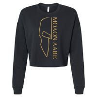 Molon Labe Outlined Cropped Pullover Crew