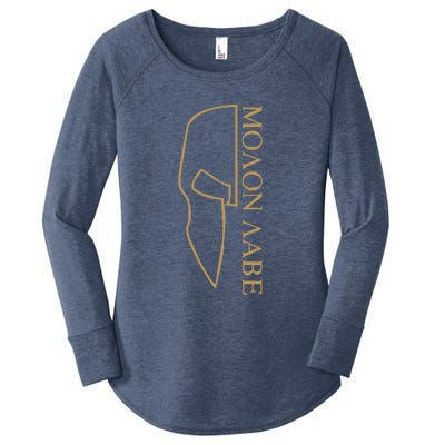 Molon Labe Outlined Women's Perfect Tri Tunic Long Sleeve Shirt