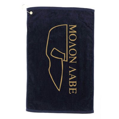 Molon Labe Outlined Golf Towel