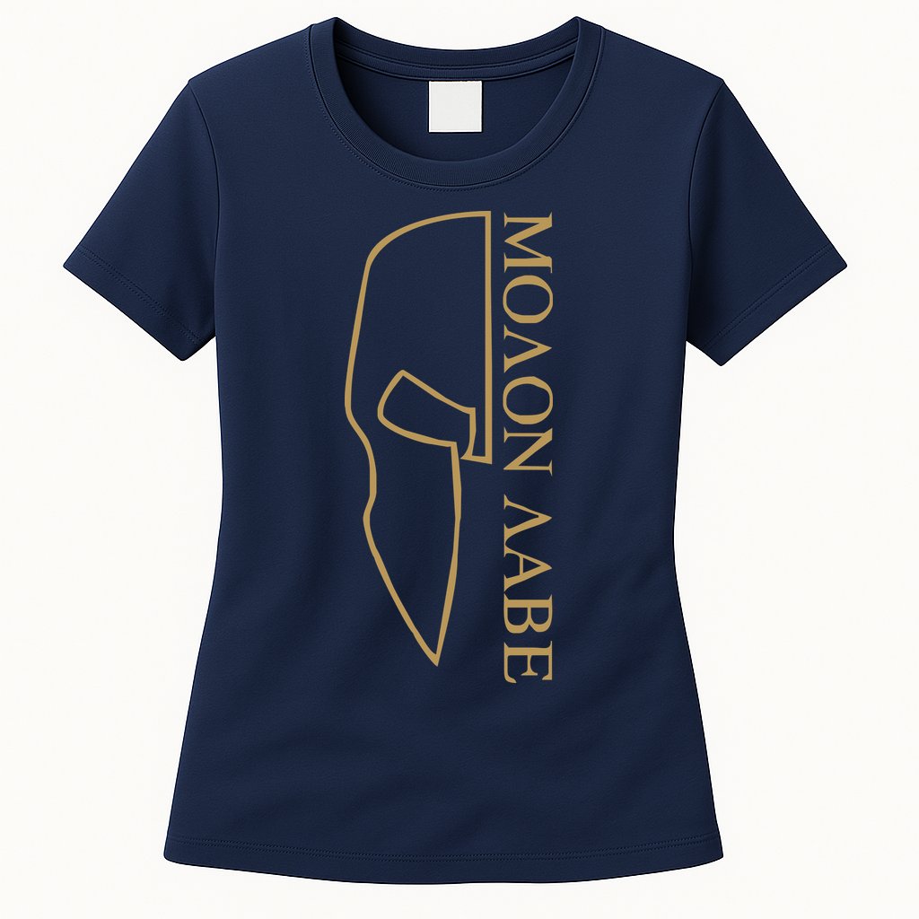 Molon Labe Outlined Womens T-Shirt