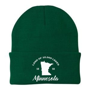 Mn Land Of 10000 Lakes Minnesota Knit Cap Winter Beanie