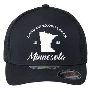 Mn Land Of 10000 Lakes Minnesota Flexfit Unipanel Trucker Cap