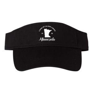 Mn Land Of 10000 Lakes Minnesota Valucap Bio-Washed Visor