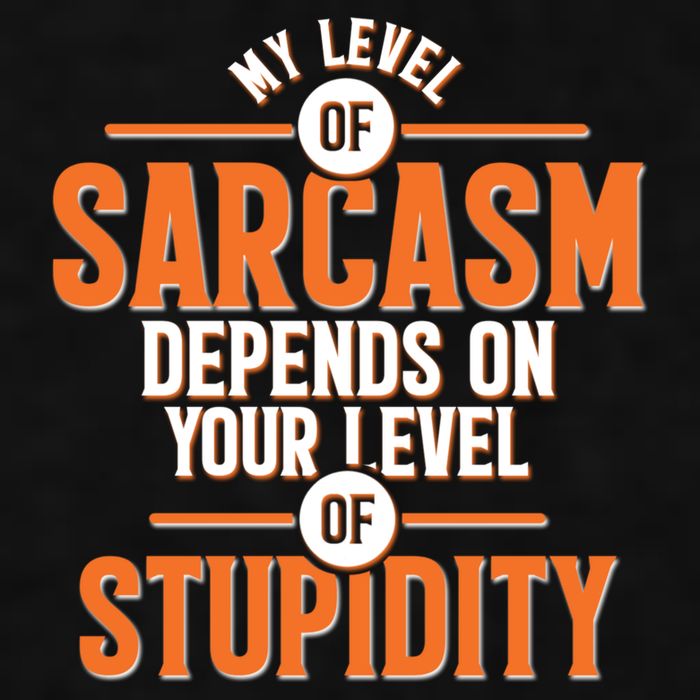 My Level Of Sarcasm Depends On Your Level Of Stupidity Ladies PosiCharge Tri-Blend Wicking Tank