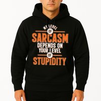 My Level Of Sarcasm Depends On Your Level Of Stupidity Hoodie