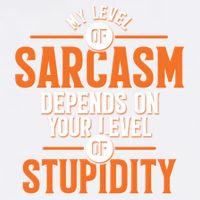My Level Of Sarcasm Depends On Your Level Of Stupidity Garment-Dyed Sweatshirt