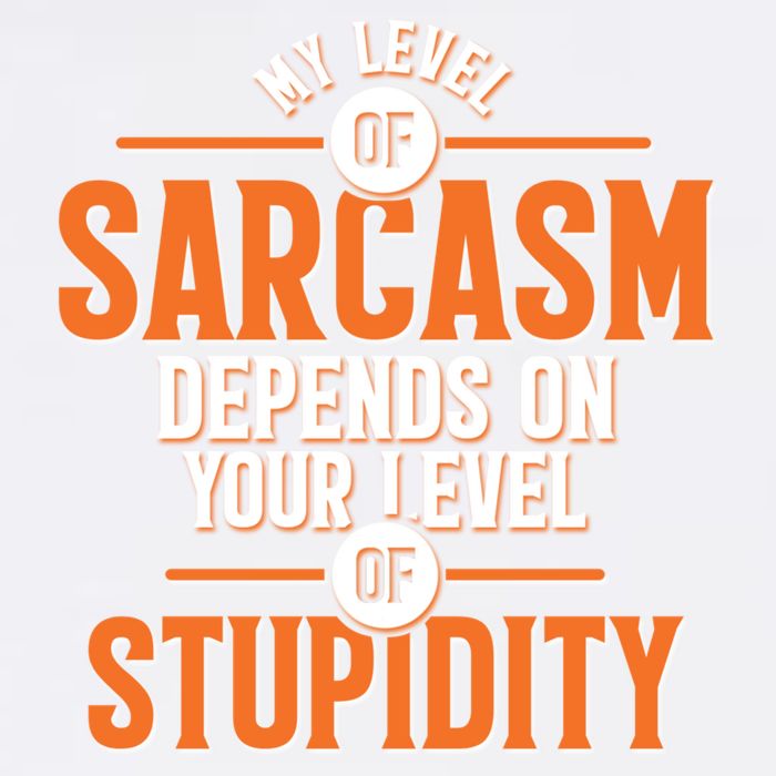 My Level Of Sarcasm Depends On Your Level Of Stupidity Garment-Dyed Sweatshirt