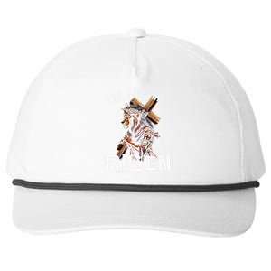 Majestic Lion Of Judah Jesus A King Has Risen Religious Snapback Five-Panel Rope Hat