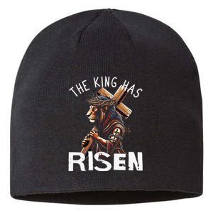 Majestic Lion Of Judah Jesus A King Has Risen Religious Sustainable Beanie