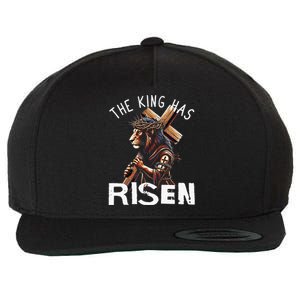 Majestic Lion Of Judah Jesus A King Has Risen Religious Wool Snapback Cap