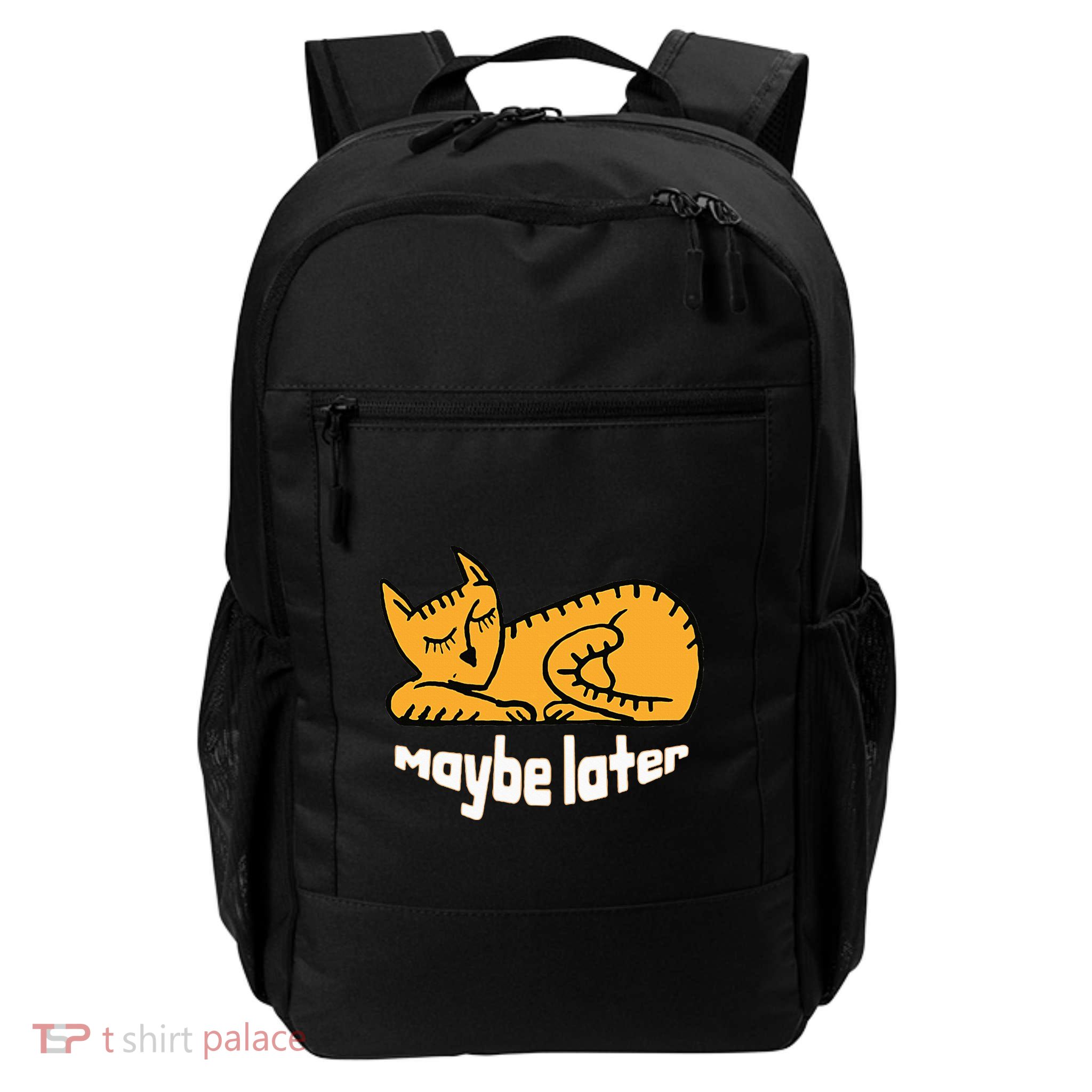 Maybe Later Procrastination Cat Graphic Daily Commute Backpack