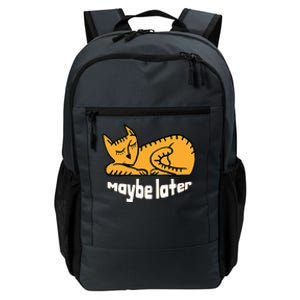 Maybe Later Procrastination Cat Graphic Daily Commute Backpack