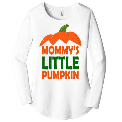 Mommys Little Pumpkin Halloween Cute Women's Perfect Tri Tunic Long Sleeve Shirt