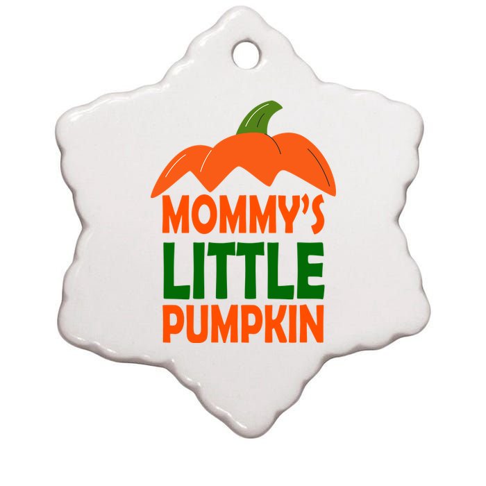 Mommys Little Pumpkin Halloween Cute Ceramic Star Ornament