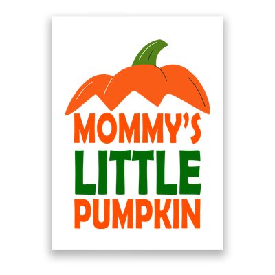 Mommys Little Pumpkin Halloween Cute Poster