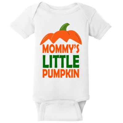 Mommys Little Pumpkin Halloween Cute Baby Bodysuit