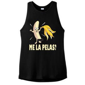 Me La Pelas Funny Quotes In Spanish Sayings Banana Joke Ladies PosiCharge Tri-Blend Wicking Tank