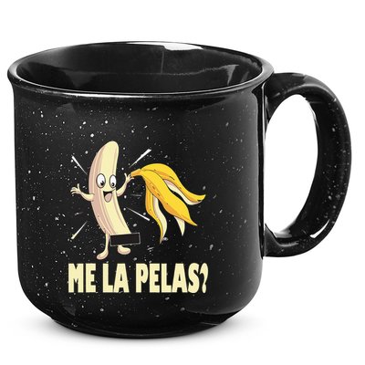 Me La Pelas Funny Quotes In Spanish Sayings Banana Joke 15oz Campfire Ceramic Mug