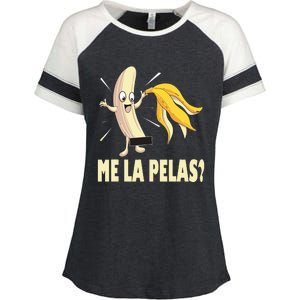 Me La Pelas Funny Quotes In Spanish Sayings Banana Joke Enza Ladies Jersey Colorblock Tee