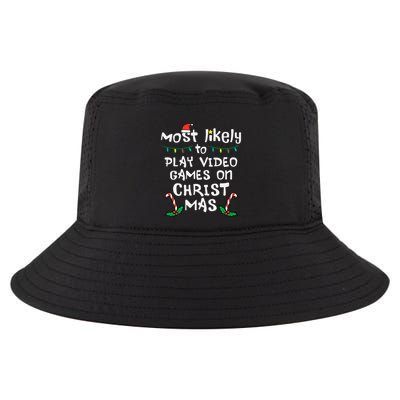 Most Likely Play Video Game Christmas Xmas Family Gamer Cool Comfort Performance Bucket Hat