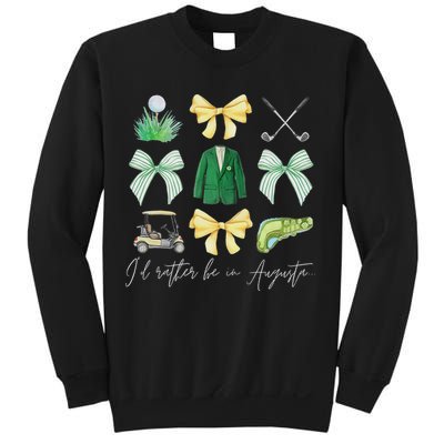 Master Let's Par Golf Tournament Coquette Bow Women Sweatshirt