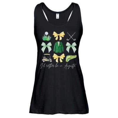 Master Let's Par Golf Tournament Coquette Bow Women Ladies Essential Flowy Tank