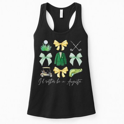 Master Let's Par Golf Tournament Coquette Bow Women Womens Tank Top