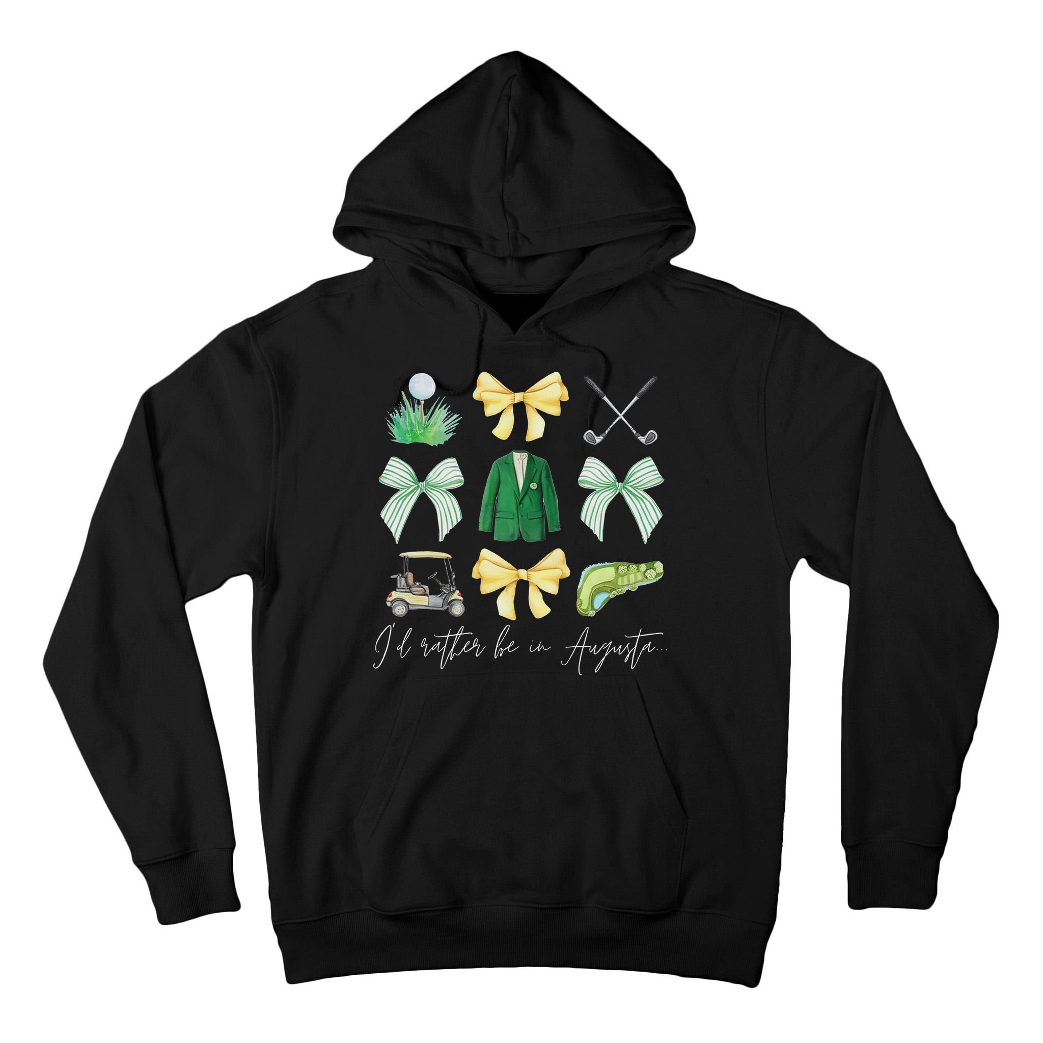 Master Let's Par Golf Tournament Coquette Bow Women Tall Hoodie