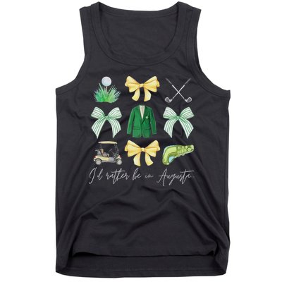 Master Let's Par Golf Tournament Coquette Bow Women Tank Top