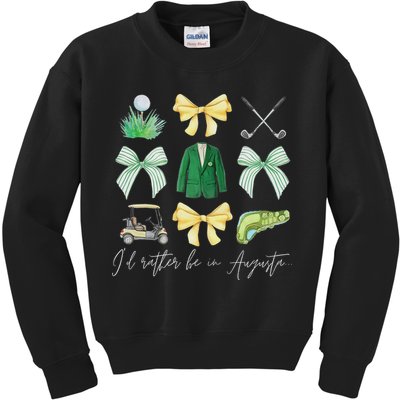 Master Let's Par Golf Tournament Coquette Bow Women Kids Sweatshirt