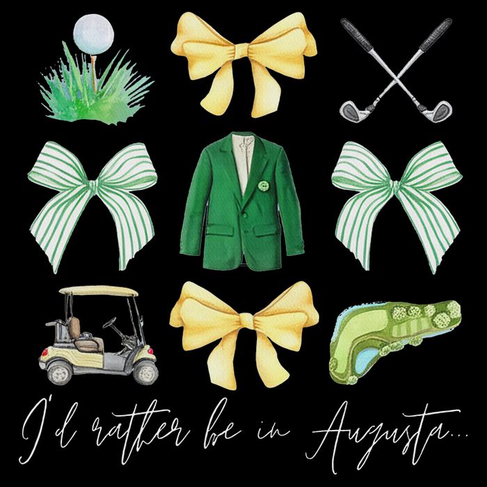 Master Let's Par Golf Tournament Coquette Bow Women Zip Tote Bag