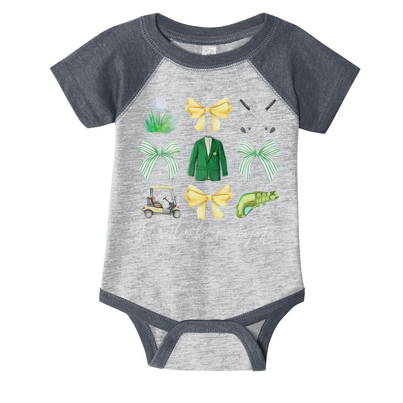 Master Let's Par Golf Tournament Coquette Bow Women Infant Baby Jersey Bodysuit