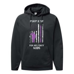 Military lovers Purple Up For Military Month Performance Fleece Hoodie