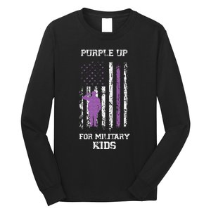 Military lovers Purple Up For Military Month Long Sleeve Shirt