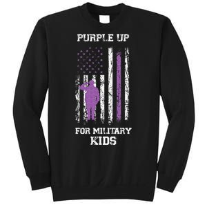 Military lovers Purple Up For Military Month Sweatshirt